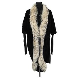 Jitrois Black Fur Coat Black