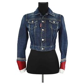 Dsquared2 Blaue Baumwolljacke Blau