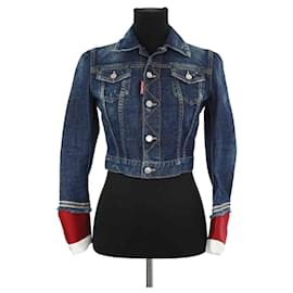 Dsquared2 Blue cotton jacket Blue