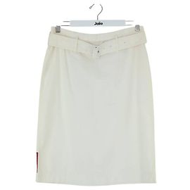 Prada Saia de algodão branca Branco