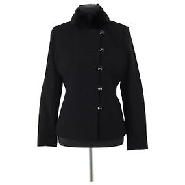 Valentino Schwarze Wolljacke Schwarz