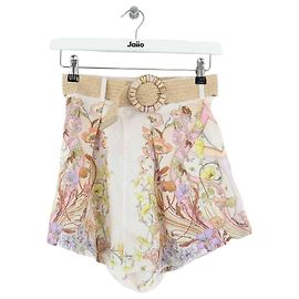 Zimmermann Shorts mini in lino multicolore Multicolore