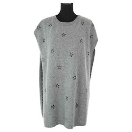Saint Laurent Grey wool poncho Grey