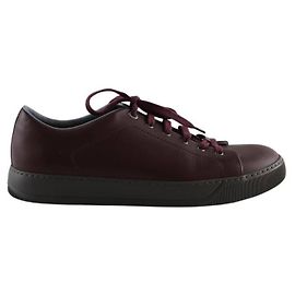 Lanvin Baskets en cuir bordeaux Bordeaux