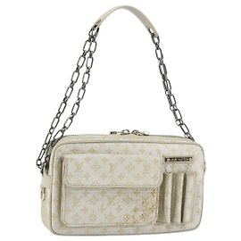 LOUIS VUITTON Borsa a Spalla McKenna Monogram Shine Oro M92363 LV Auth hk3048 D'oro