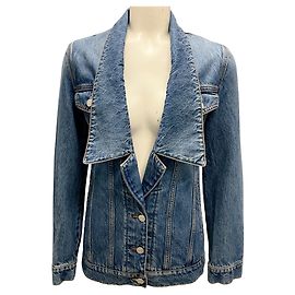 Giacca in denim blu Coperni Blu