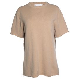 Autre Marque Beige gestricktes Oberteil aus extremem Kaschmir Braun