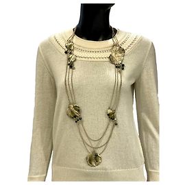 Collana lunga Chanel metallo multicolore Multicolore