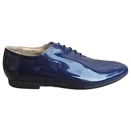 Acne Studios Derbies Navy Blue Laminated Leather Navy blue