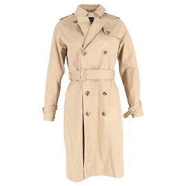 Apc A.P.C Trench Coat Greta in Cotone Beige Beige