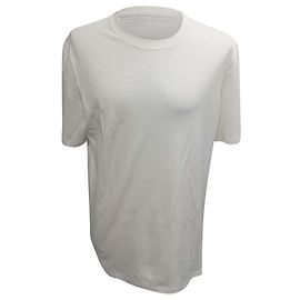 Camiseta de manga curta Brunello Cucinelli em algodão branco Branco Cru