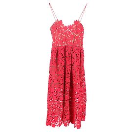 Self portrait Robe Midi Azalea Self-Portrait en Polyester Rouge Rouge