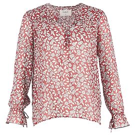 Ba&sh Beatrix Floral Top aus rotem Polyester Andere