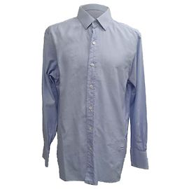 Tom Ford Button Down Shirt in Light Blue Cotton Blue Light blue
