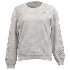 Off White Sudadera oversized tie-dye Off-White en algodón azul claro
 Azul Azul claro