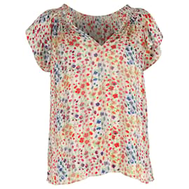 Transparente Ruby-Top aus mehrfarbigem Polyester von Ba&sh Mehrfarben