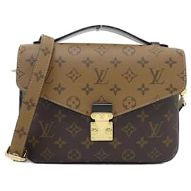 Louis Vuitton-Louis Vuitton Pochette Metis Monogram Shoulder Bag-Brown,Other