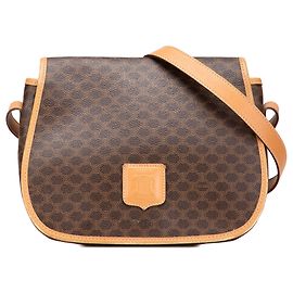 Céline Celine Brown Macadam Coated Canvas Crossbody Brown