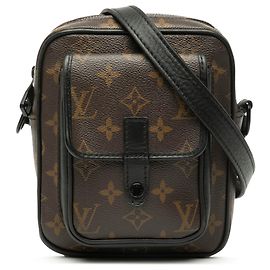 Mochila Louis Vuitton Monogram Macassar Christopher Marrom Marrom