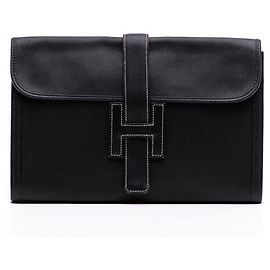 Hermès Jige PM en Evergrain Negro Negro