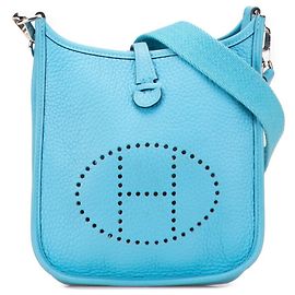 Bolsa de Ombro Hermès Evelyn TPM Azul