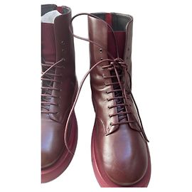 Marsèll Ankle Boots Dark Red Leather Dark red