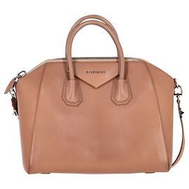 Bolsa Antigona Givenchy em couro bege Marrom Bege
