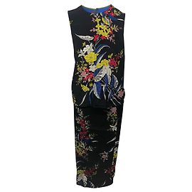 Diane Von Furstenberg Floral Set in Multicolor Viscose Other