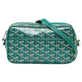 Borsa a Spalla Goyard Cap Vert PM in Pelle PVC Verde