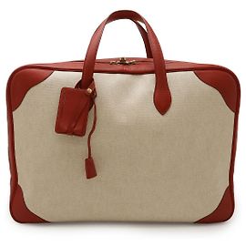Sac Boston Toilash Victoria 50 d'Hermès Marron Beige