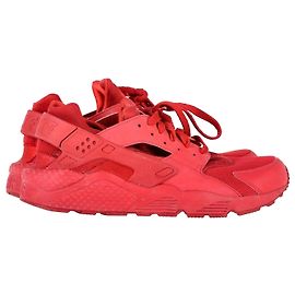 Baskets Nike Air Huarache Triple Red en caoutchouc rouge Rouge