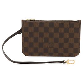 Pochette Neverfull Damier Louis Vuitton Marrone