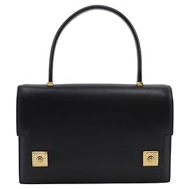Sac à main Hermès Piano 25 en cuir box calf Noir