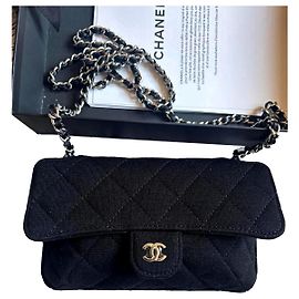 Chanel Coco Handle Nylon Black Bag with Tote Black