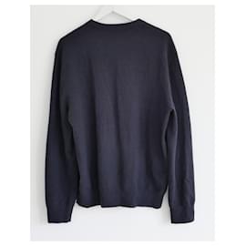 Ermenegildo Zegna-Zegna Blue Cashmere Sweater Jumper-Blue