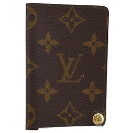 LOUIS VUITTON Monogram Porto Cartes Crdit Pression Card Case M60937 Auth th6344 Monogram