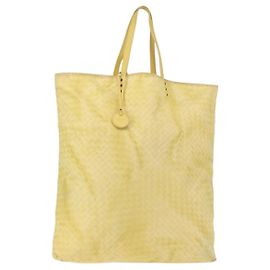 Autre Marque Bolsa Tote de Nylon Prata Auth hk3004 Prata