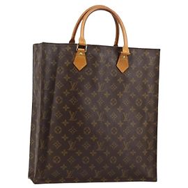 LOUIS VUITTON Sac Plat Monogram M51140 LV Auth th6350 Monogramme