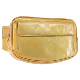 LOUIS VUITTON Monogram Vernis Fulton Bauchtasche Grau M91041 LV Auth 142875 Grau