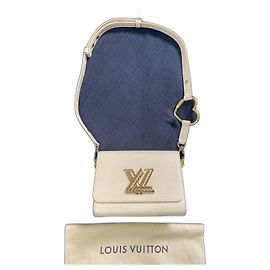 Louis Vuitton Twist Bolsa de couro bege Bege