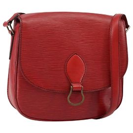 LOUIS VUITTON Borsa a Spalla Epi Saint Cloud GM Rossa M52197 LV Auth BA6120 Rosso