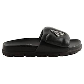 Prada Black leather mules Black