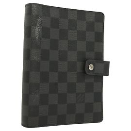 Louis Vuitton Agenda Cover Damier Azur MM Black