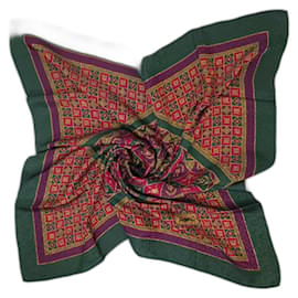 Yves Saint Laurent Foulard boho YSL vintage des années 80 Multicolore