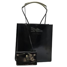 Sac cabas en cuir Salvatore Ferragamo haut Noir