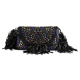 Sonia Rykiel Borsa a spalla in pelle nera Nero