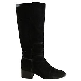 Sartore Botas de camurça pretas Preto