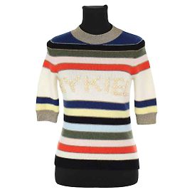 Sonia Rykiel Mehrfarbiger Kaschmirpullover Mehrfarben