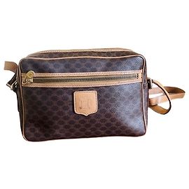 Borsa a tracolla Céline Macadam Marrone Pelle Marrone