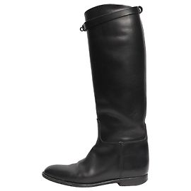 Hermès Noir Jumping boots - size EU 38 Black